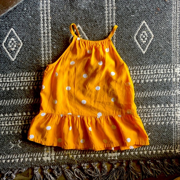 Old Navy Gold Peplum Girls top - Picture 1 of 2